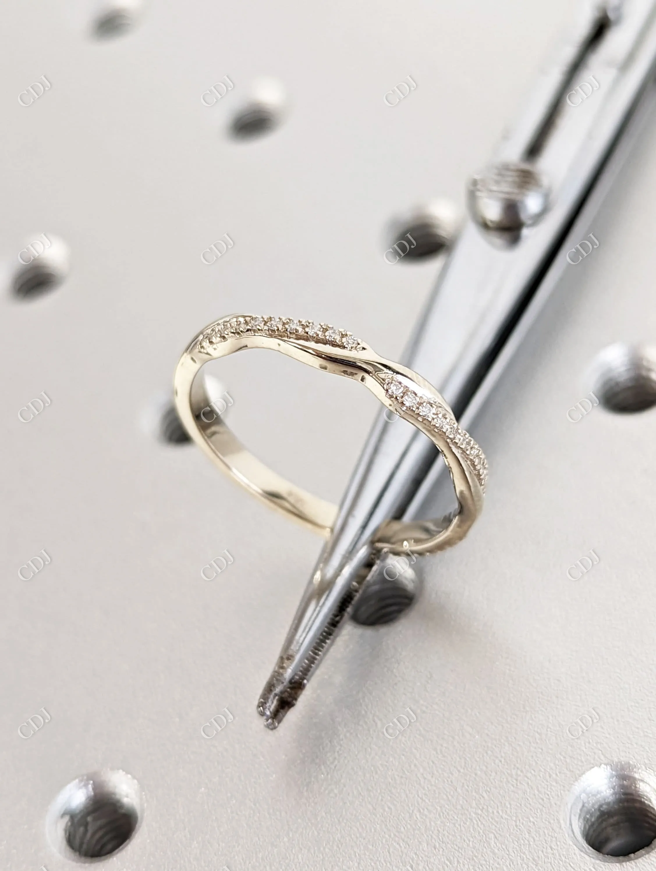 0.14CT Diamond Petite Twist Half Eternity Ring