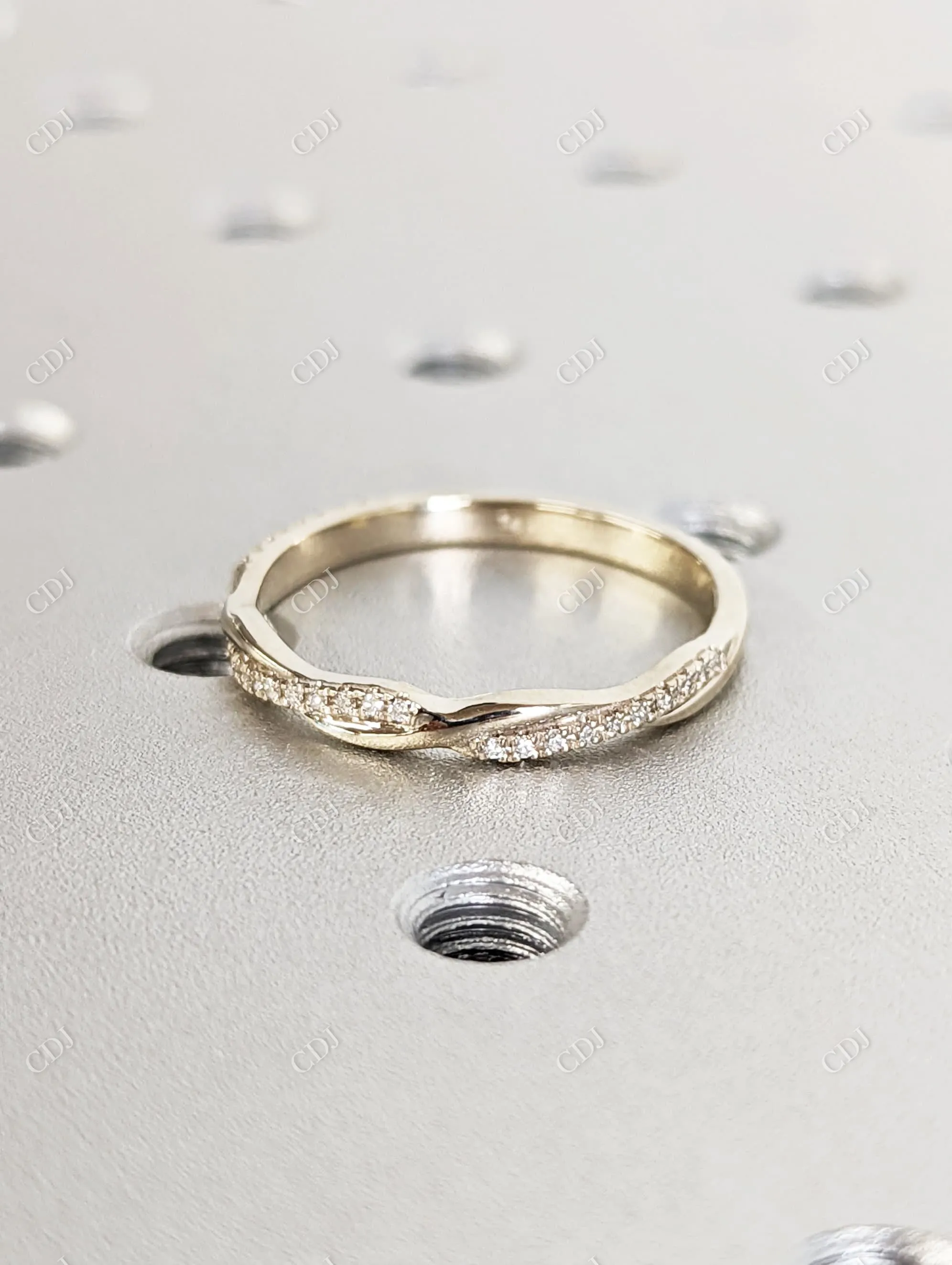 0.14CT Diamond Petite Twist Half Eternity Ring