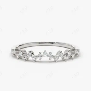 0.15CTW Lab Grown Diamond Stackable Wedding Band