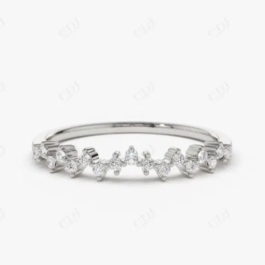 0.15CTW Lab Grown Diamond Stackable Wedding Band