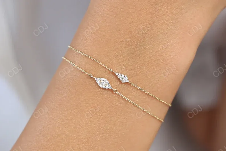 0.15CTW Moissanite Evil Eye Diamond Bracelet