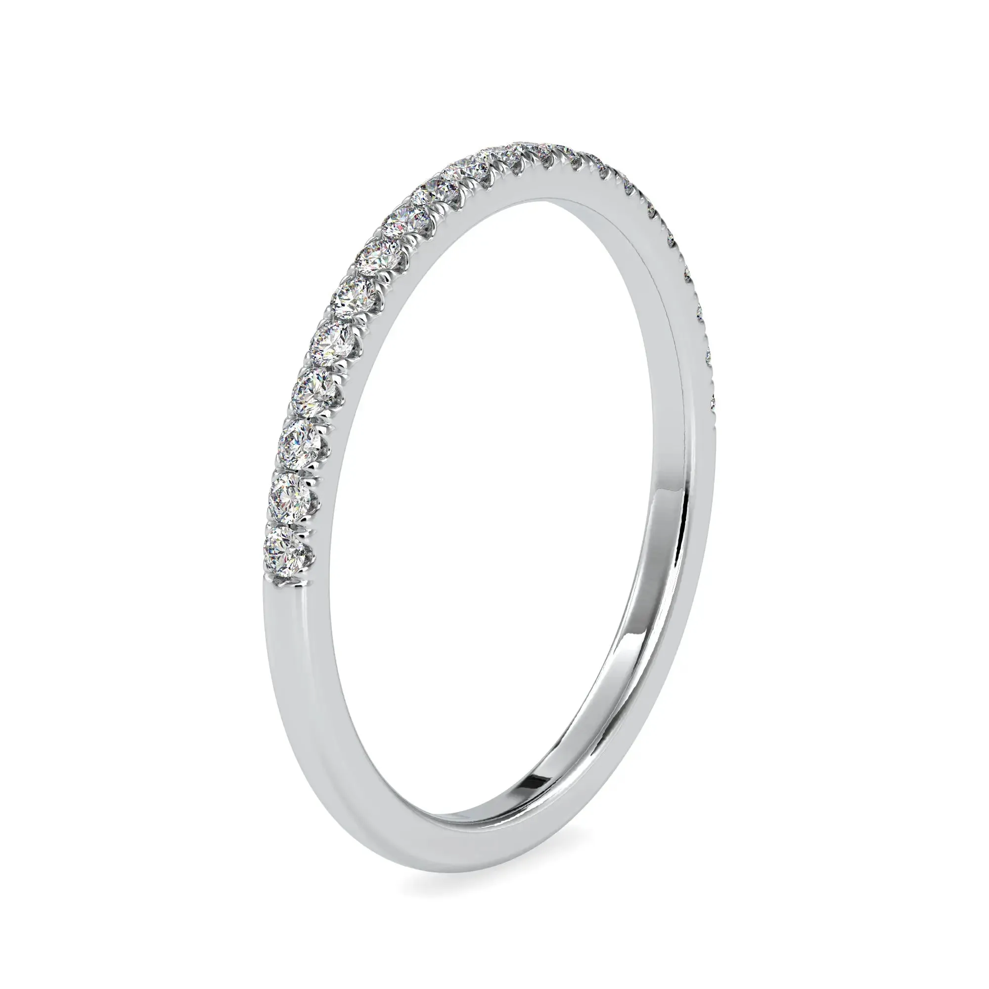 0.20CT Half Eternity Diamond Wedding Band