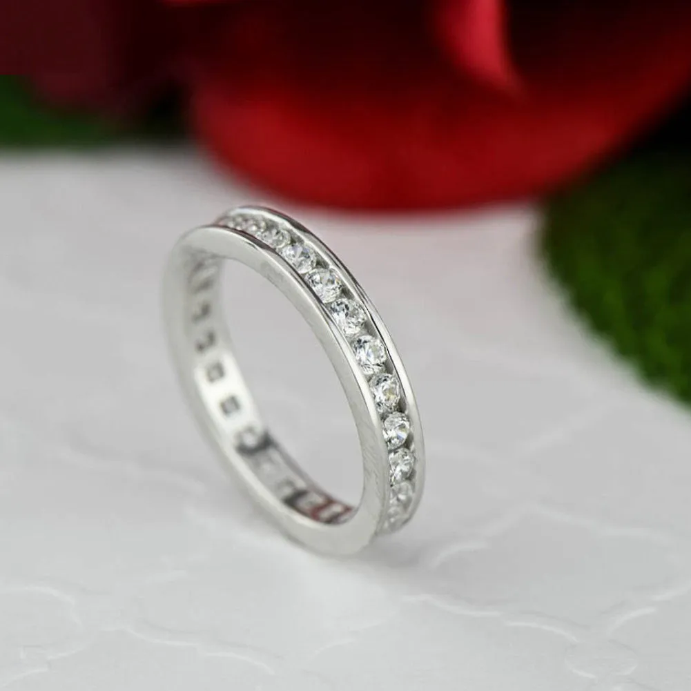 1 ctw Round Channel Set Eternity Band