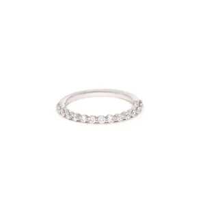 14K Single Prong Diamond Ring