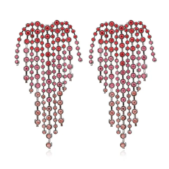 2022 ZA Bohemian Tassel Statement Earrings Jewelry For Woman Party