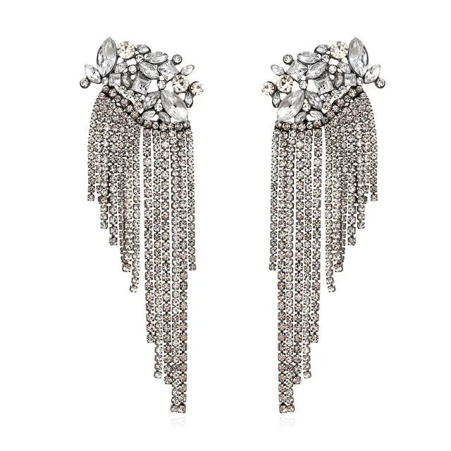 2022 ZA Bohemian Tassel Statement Earrings Jewelry For Woman Party