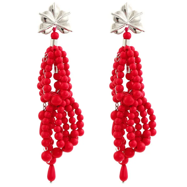 2022 ZA Bohemian Tassel Statement Earrings Jewelry For Woman Party