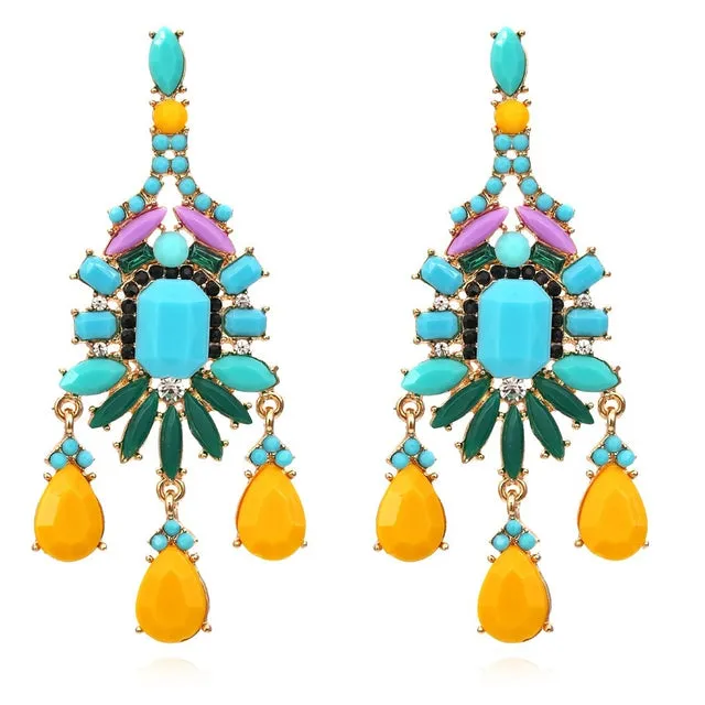 2022 ZA Bohemian Tassel Statement Earrings Jewelry For Woman Party