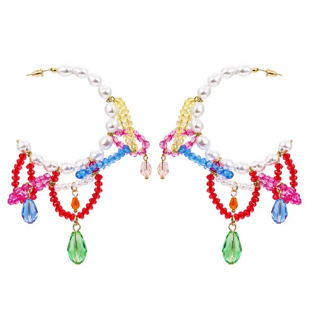 2022 ZA Bohemian Tassel Statement Earrings Jewelry For Woman Party