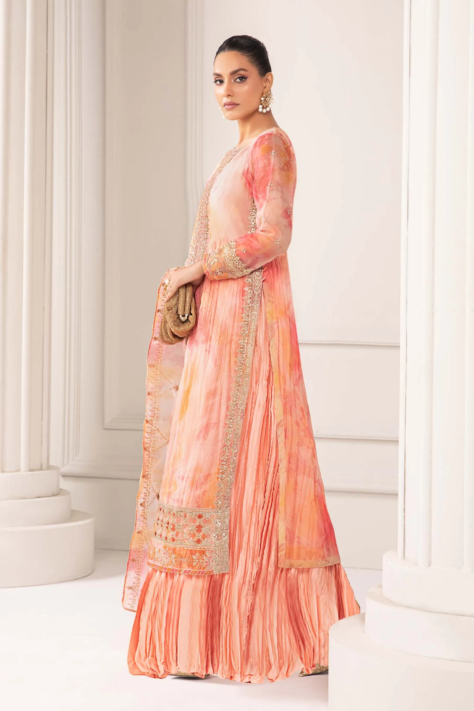 3 Piece Embroidered Organza Suit | SF-EF24-20