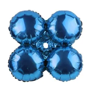 30" Quad Blue Mylar Balloon