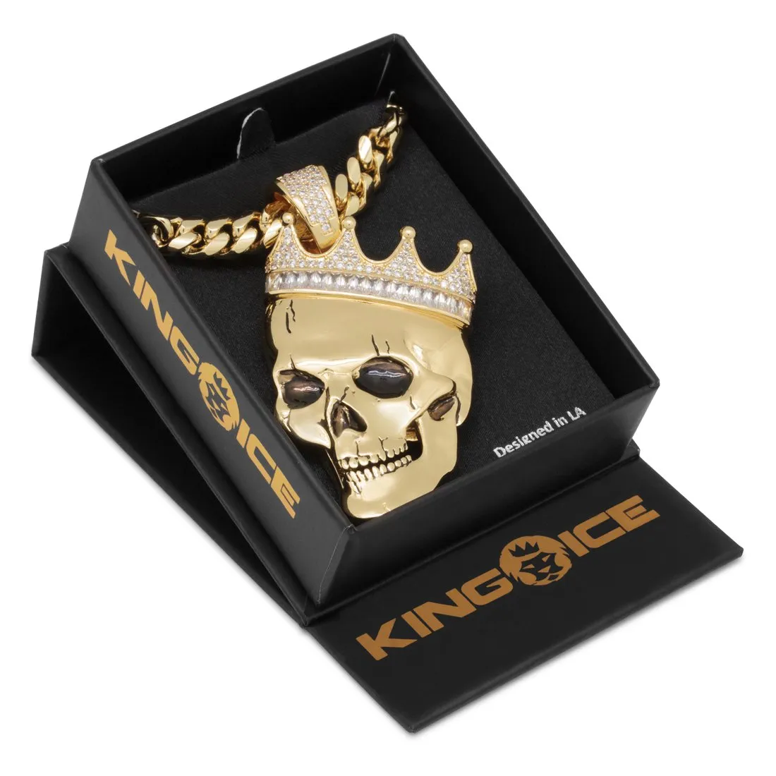 3D Boss Skull King Necklace