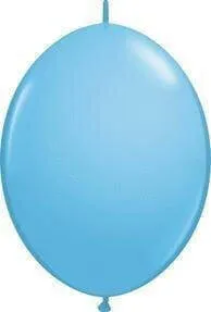 6" Qlink Pale Blue Latex Balloons