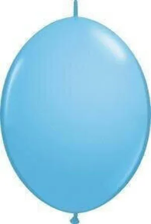 6" Qlink Pale Blue Latex Balloons