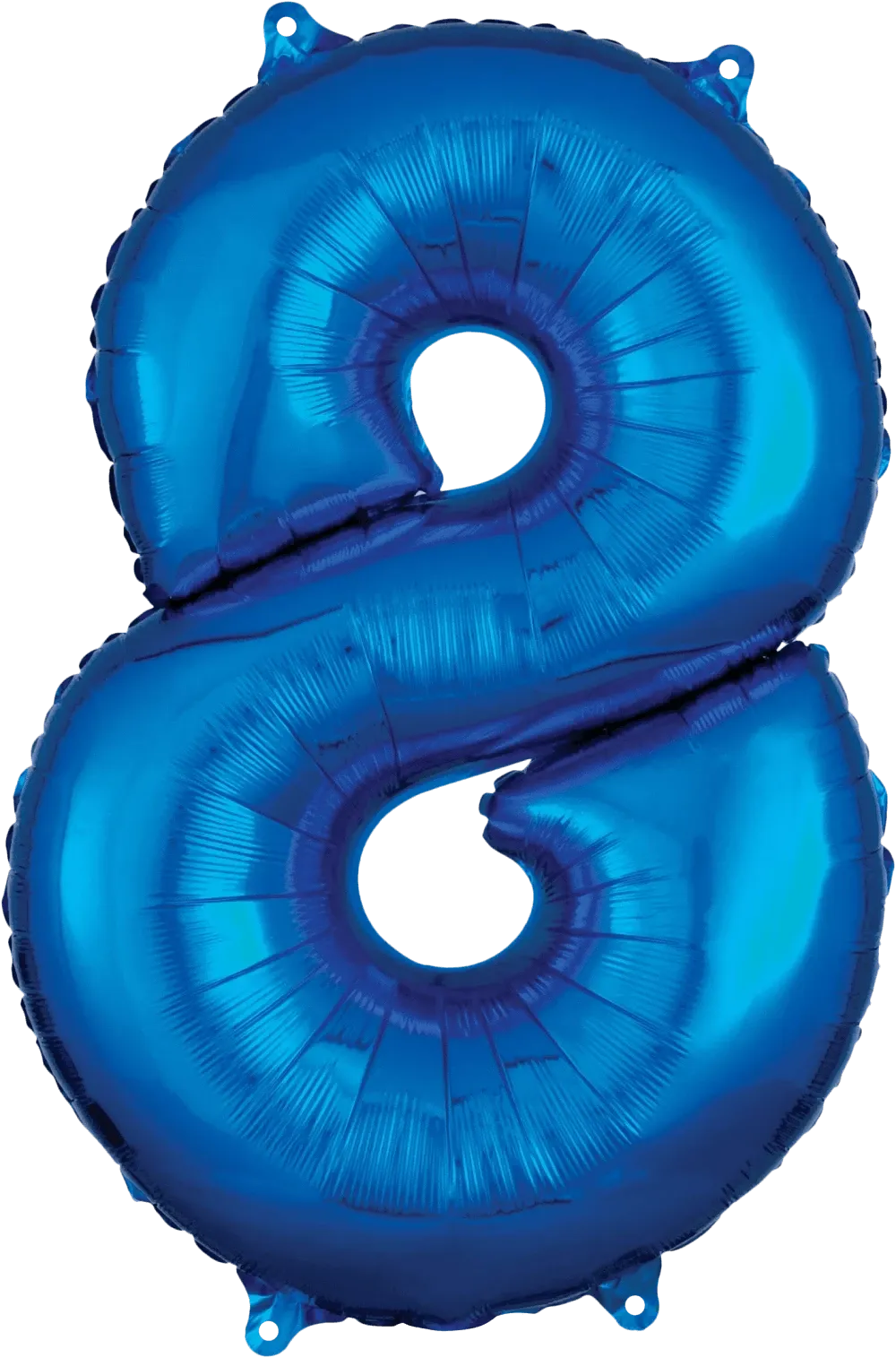 Anagram - 26" Number '8' Mylar Balloon - Blue