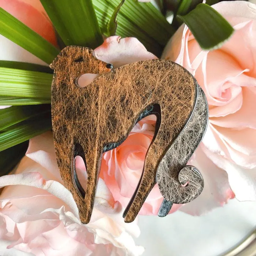 Autumnal Symphony Greyhound Brooch