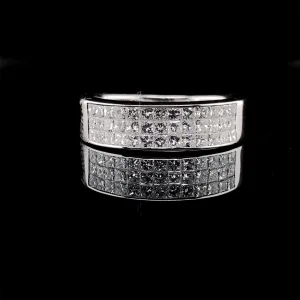 #BA67 | Layered Diamond Half Eternity Ring 18kt