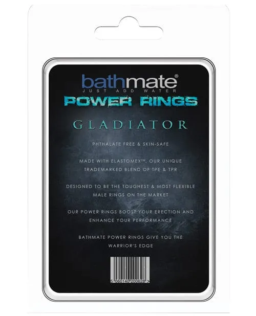 Bathmate Gladiator Premium Black Cock Ring - Enhance Performance & Comfort