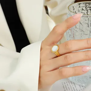 Belle Gold Sea Shell Ring