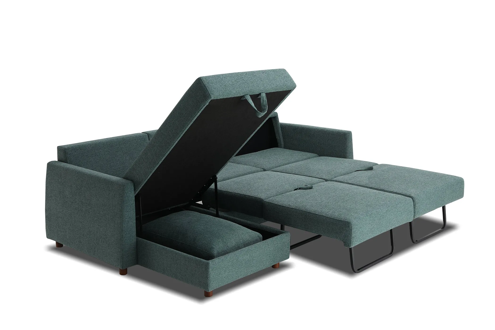 Bergen Reversible Sectional Sofa Bed With Storage