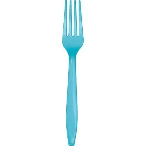 Bermuda Blue Plastic Forks