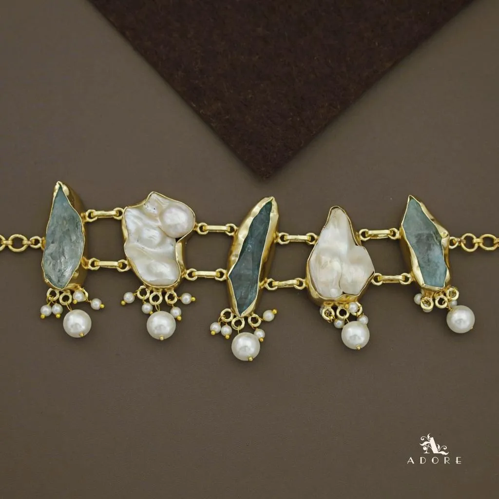 Bethany Raw Stone with Baroque Choker