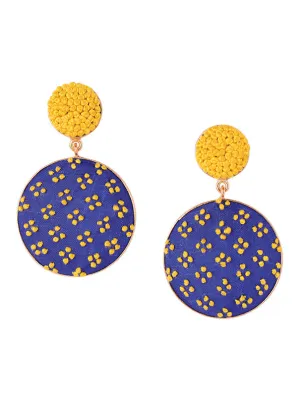 Blue   Yellow Sifar Earrings