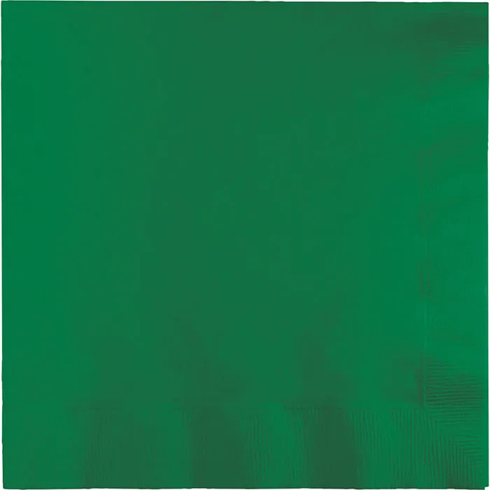 Bulk Pack of 100 Emerald Green Luncheon Napkins 3Ply