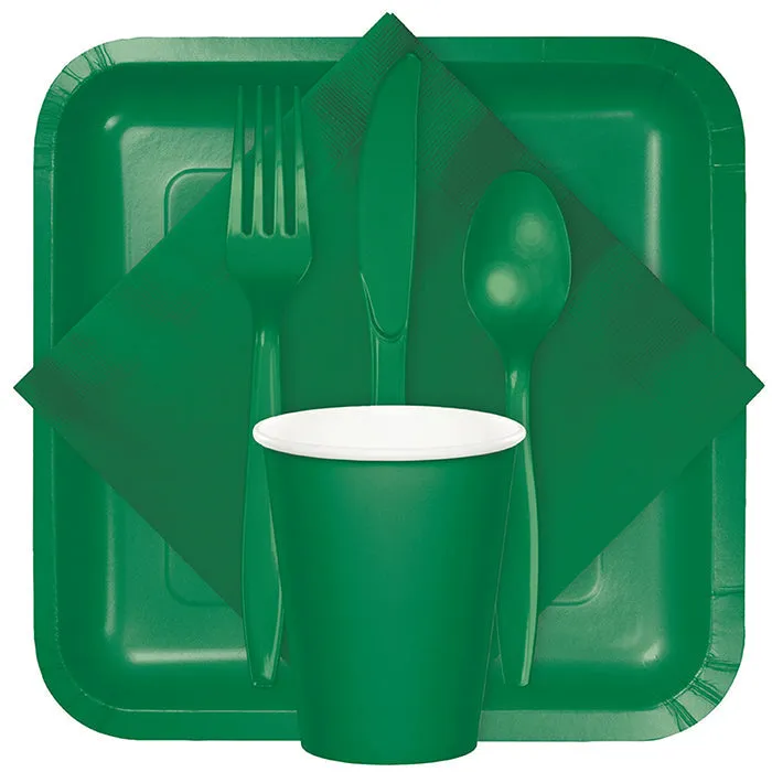 Bulk Pack of 100 Emerald Green Luncheon Napkins 3Ply