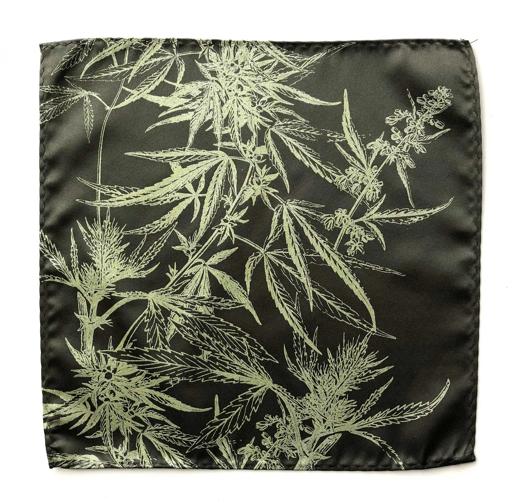 Cannabis Flower Pocket Square