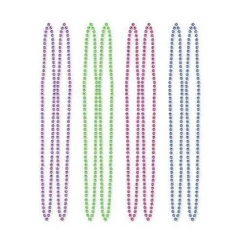 Disco Fever Multicolored Disco Ball Bead Necklaces