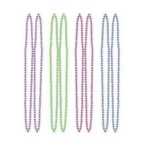 Disco Fever Multicolored Disco Ball Bead Necklaces