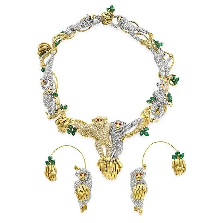 Elizabeth Taylor Monkey Themed Jewelry Gift From Michael Jackson