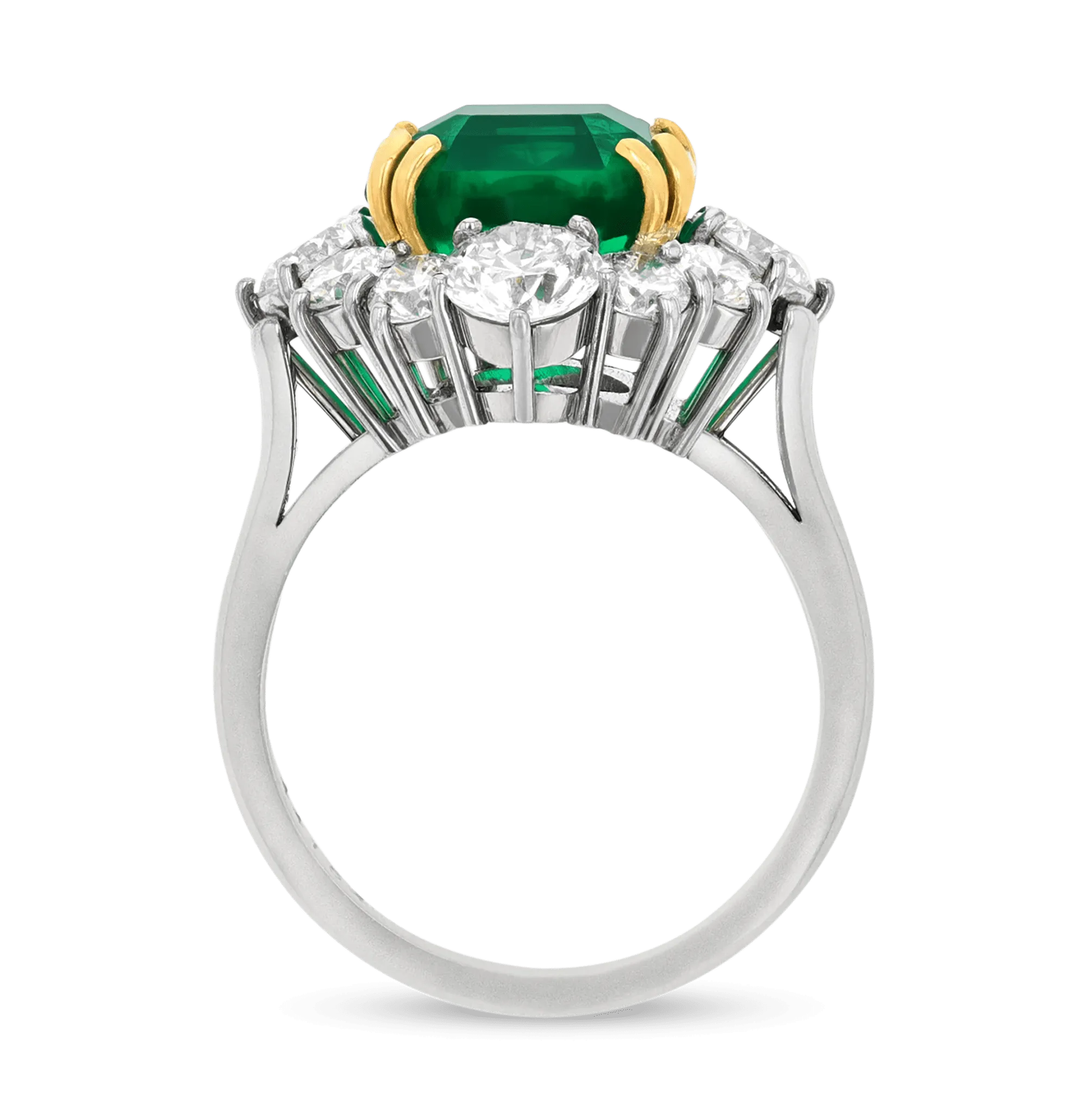 Emerald-Cut Colombian Emerald Ring, 5.71 Carats