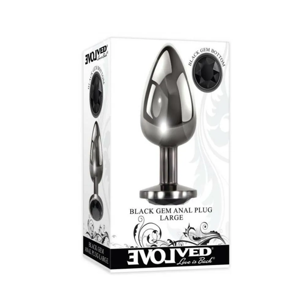 Evolved Black Gem Anal Plug - Large