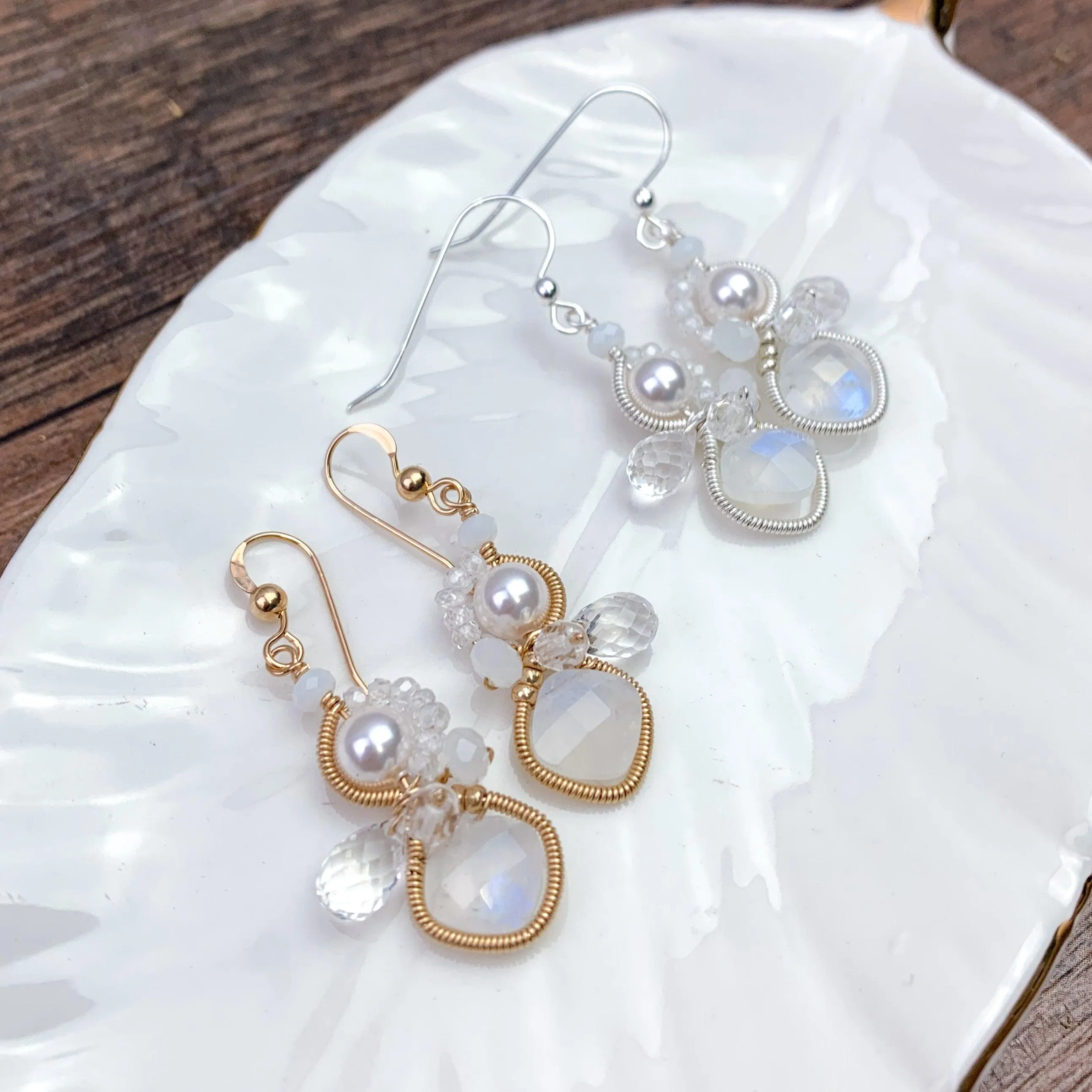 Limited Edition Moonstone Baby Bella Earrings