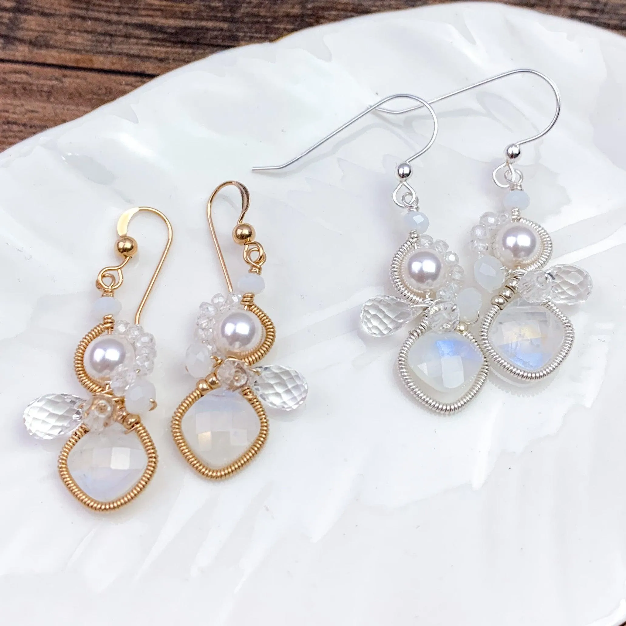 Limited Edition Moonstone Baby Bella Earrings