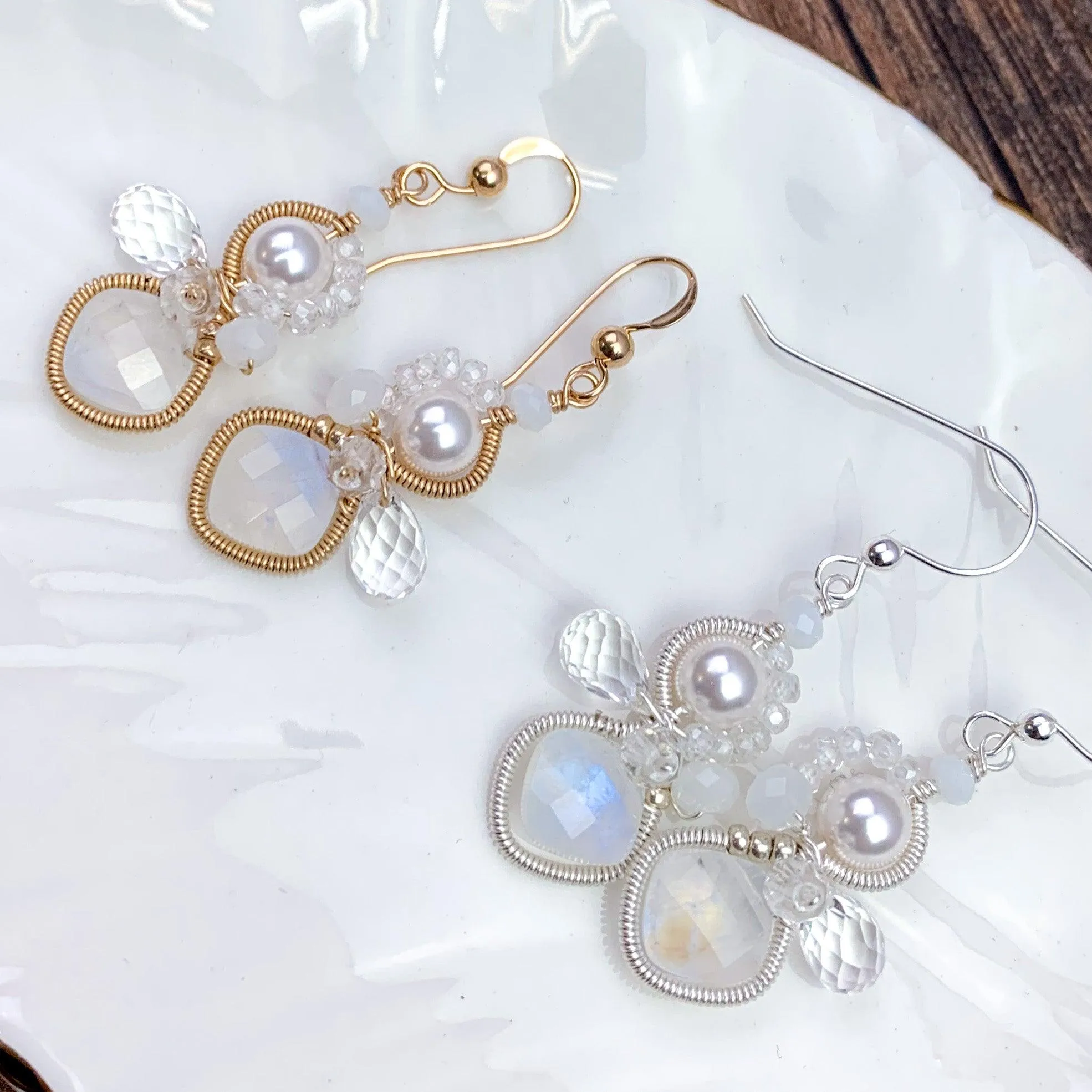 Limited Edition Moonstone Baby Bella Earrings