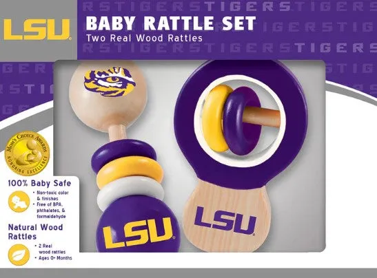 LSU Tigers - Baby Rattles 2-Pack