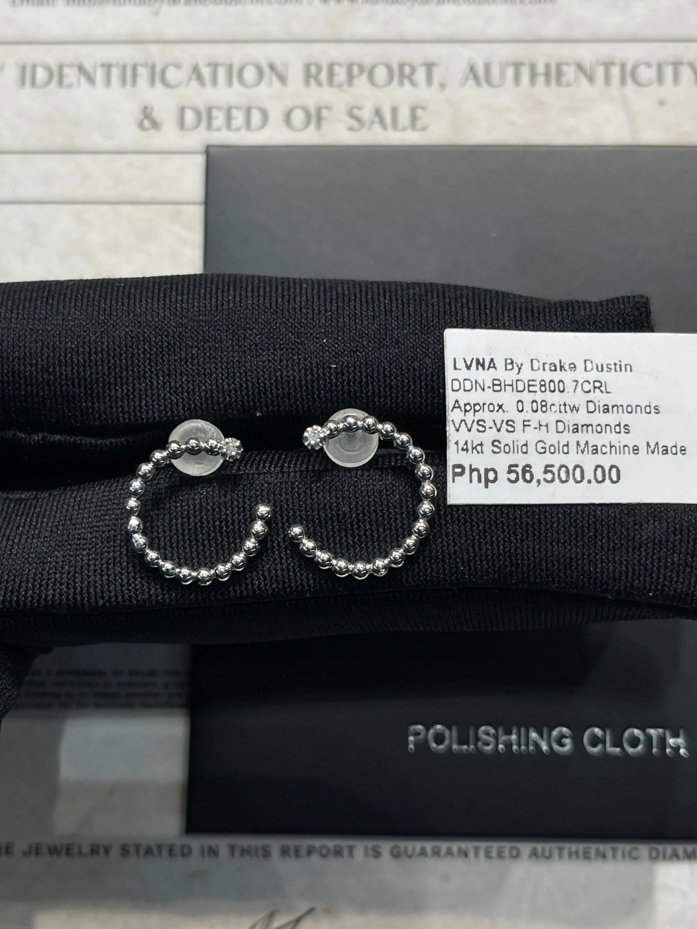 #LVNA2024 | Beaded Creolle Stud Earrings 14kt