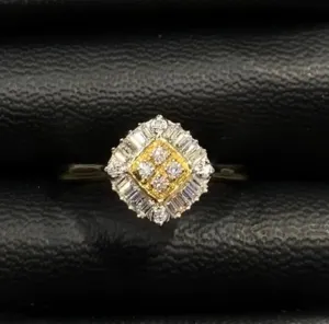 #LVNA2024 | Cushion Round Baguette Diamond Ring 18kt