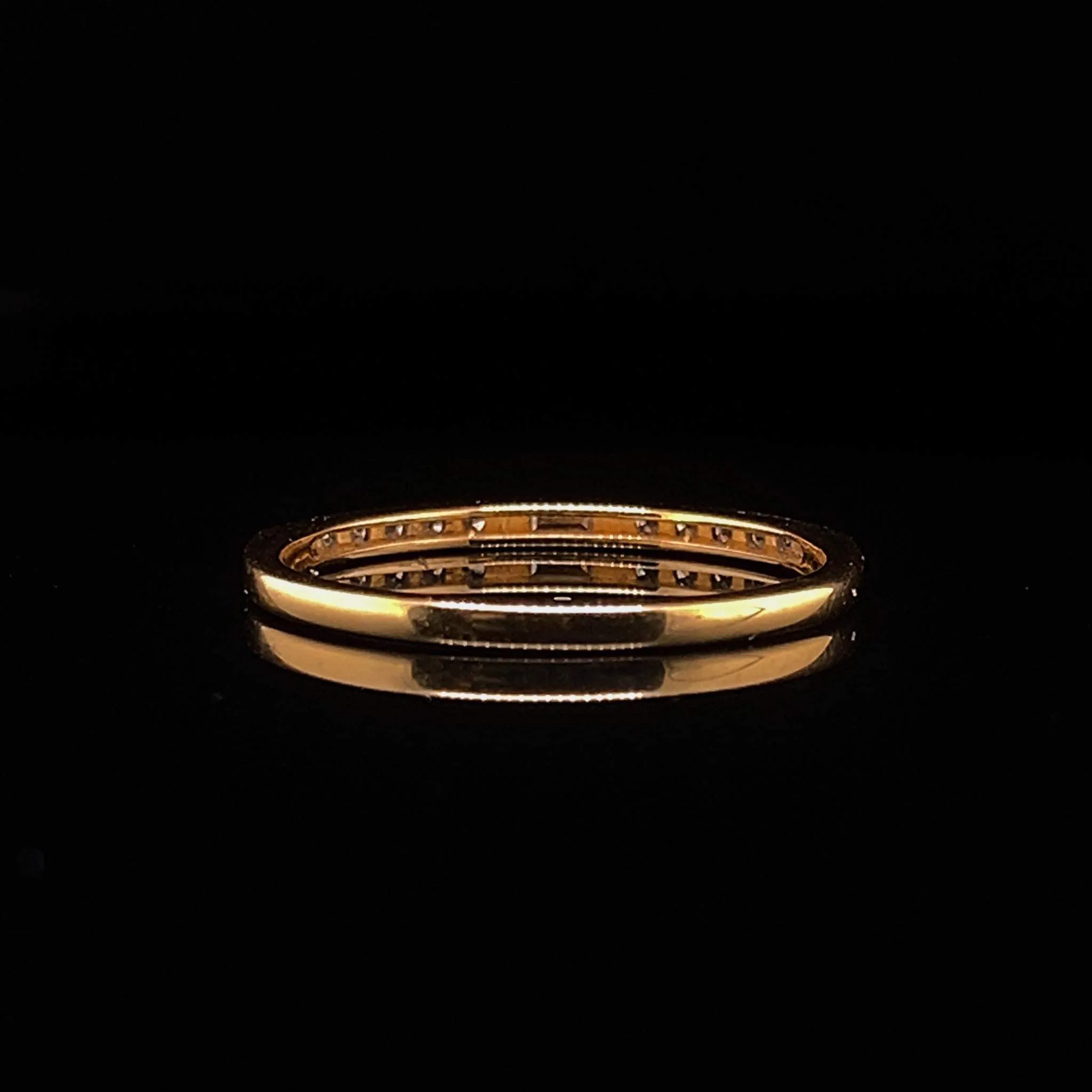 #LVNA2024 | Golden Dainty Half Eternity Diamond Ring 18kt