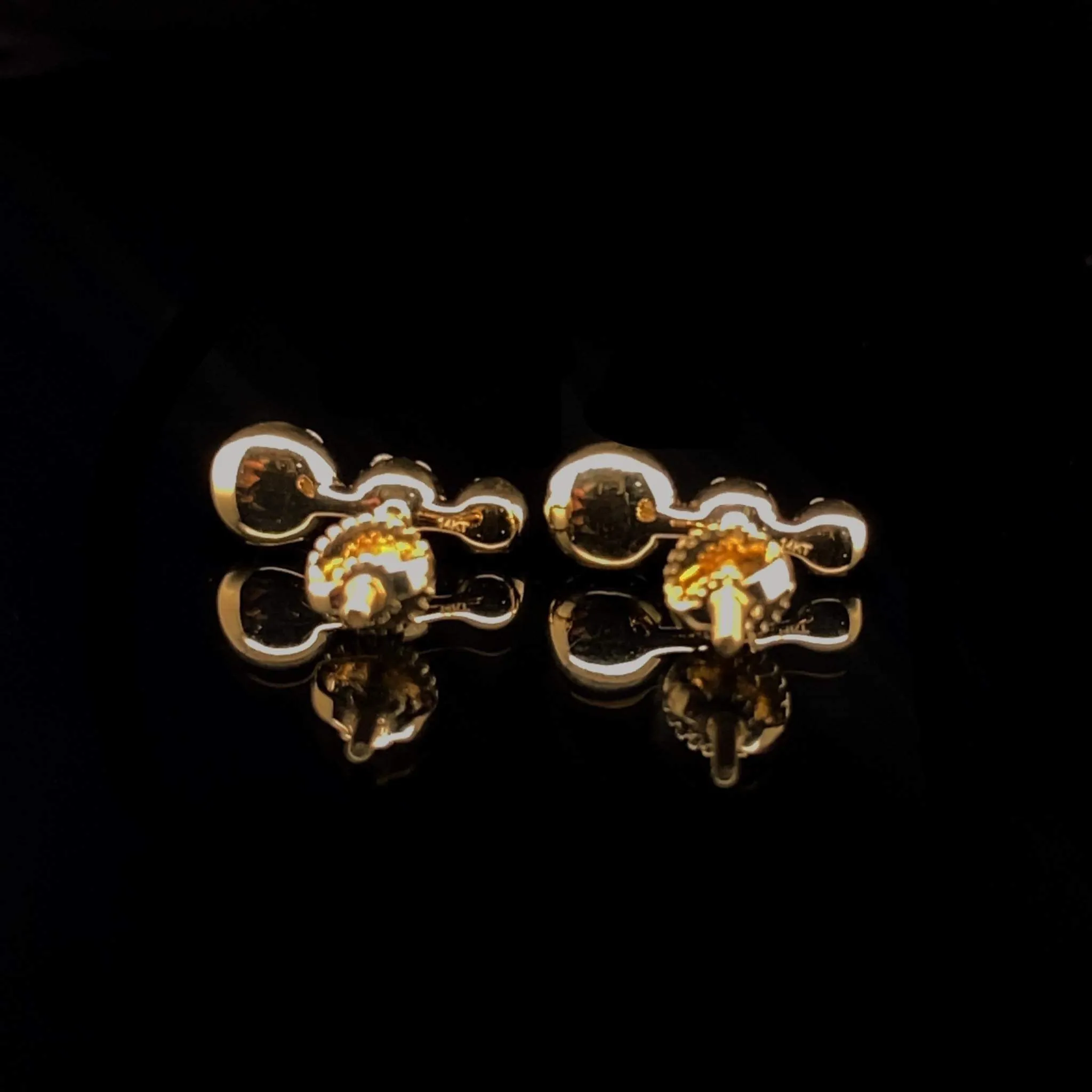 #LVNA2024 | Golden Oregon Cluster Diamond Earrings 14kt