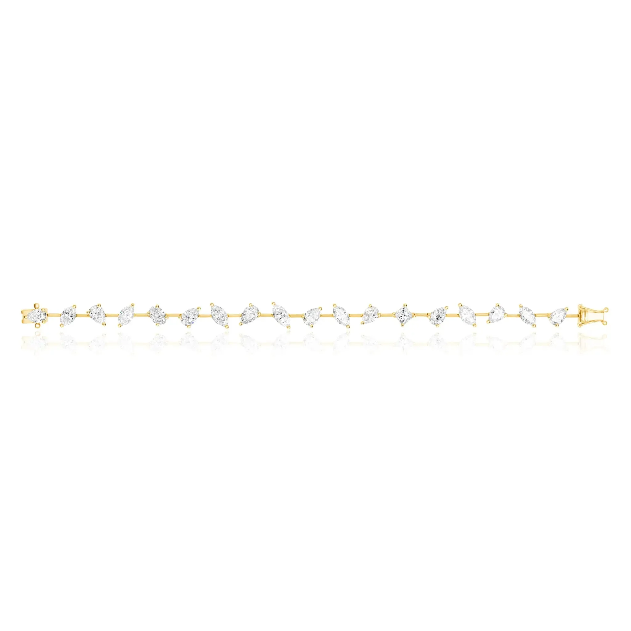 Multi Shaped Diamond Bracelet