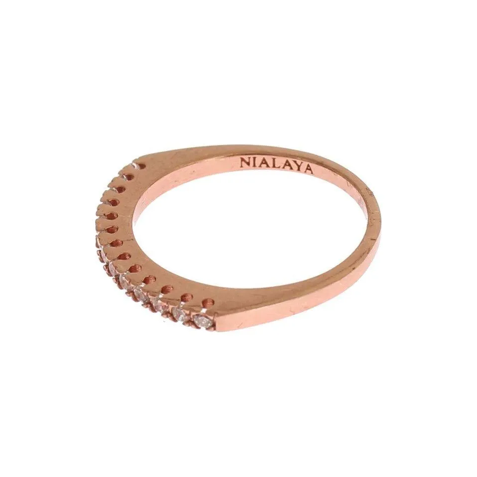 Nialaya Exquisite Gold-Plated Sterling Silver Ring