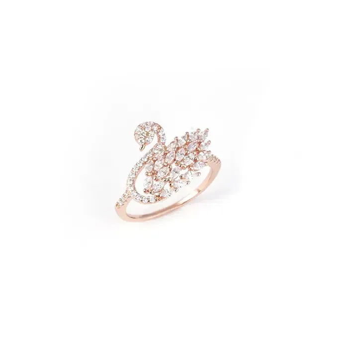 Opulent Avian Rose Gold Ring