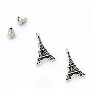 Oxidised Silver Plated Eiffel Tower Shaped Studs Light Weight Earring | Dally wear earrings