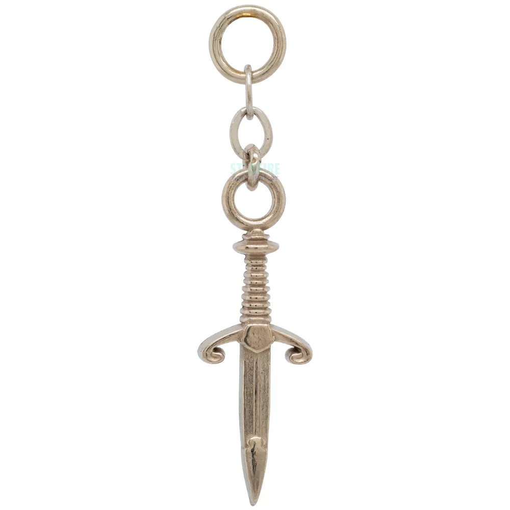 "Back Stabber" Chain Charm in Gold