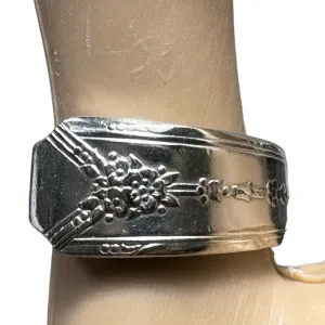 Silverware Artisan Ring from a Vintage Community Plate Silver Plated Spoon