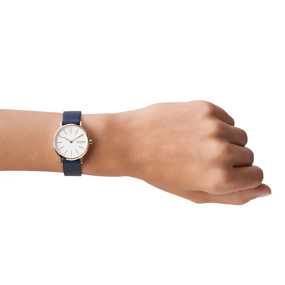 Skagen SKW2838 Signature Blue Leather Womens Watch